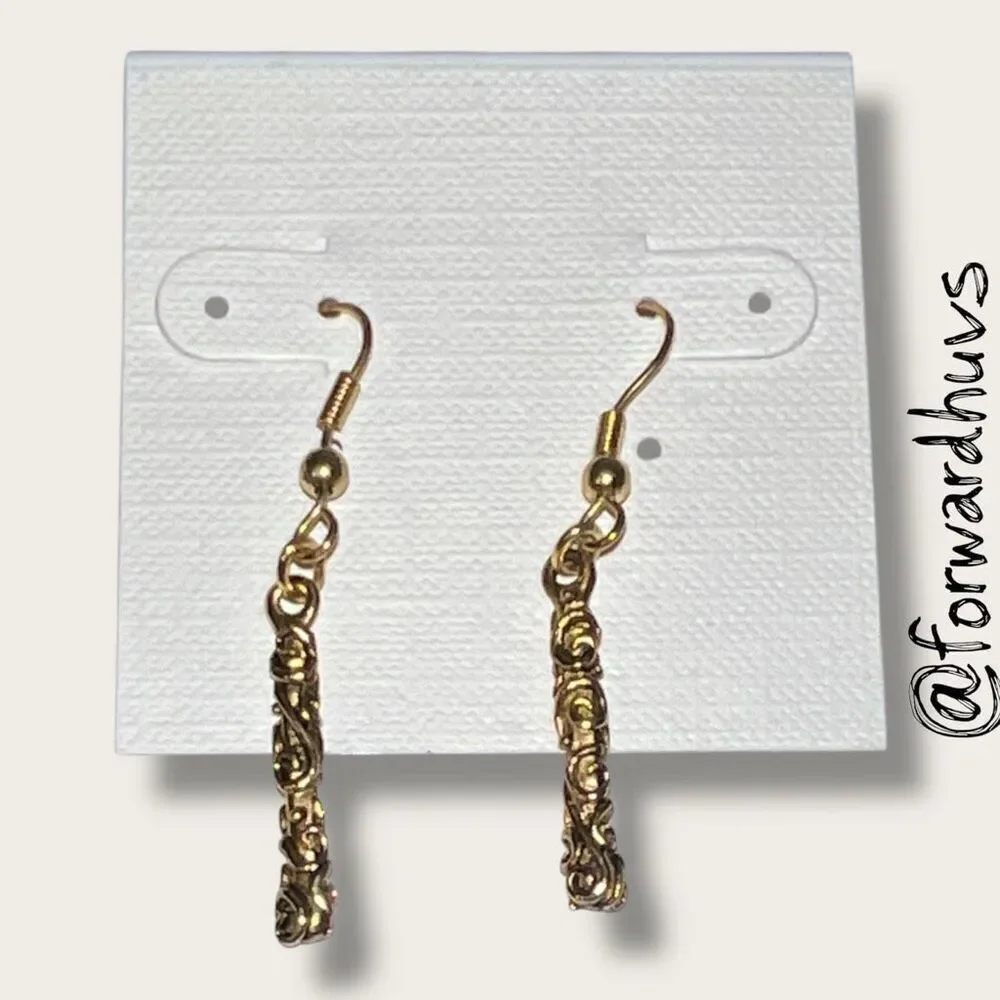 Bundle Sale 3 for $15 | Copper-Tone Dangle Earrings